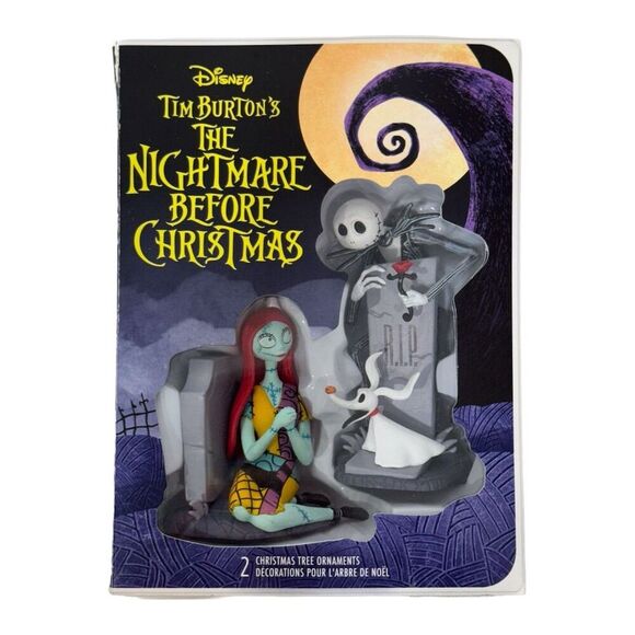 Hallmark Nightmare Before Christmas Ornament Set – Jack, Sally, Zero – Boxed - Picture 1 of 5